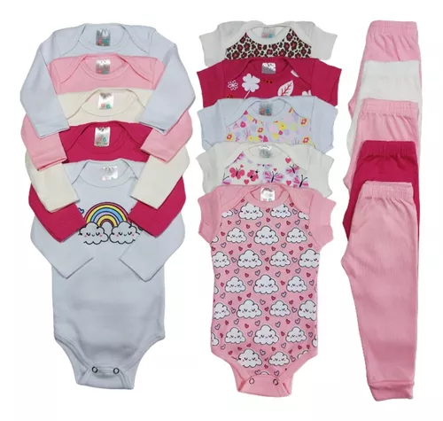 Presentes Para Bebe Recém Nascido Kit Chá De Bebê 15 Peças