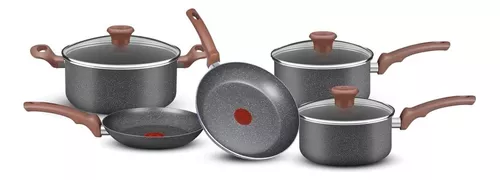 Panelas Antiaderentes: Aumente sua praticidade na cozinha Conjunto Rochedo 5 PeƧas