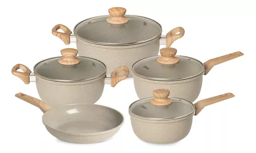 Panelas Antiaderentes: Aumente sua praticidade na cozinha Jogo De Panelas Ceramica 5 PeƧas Oster