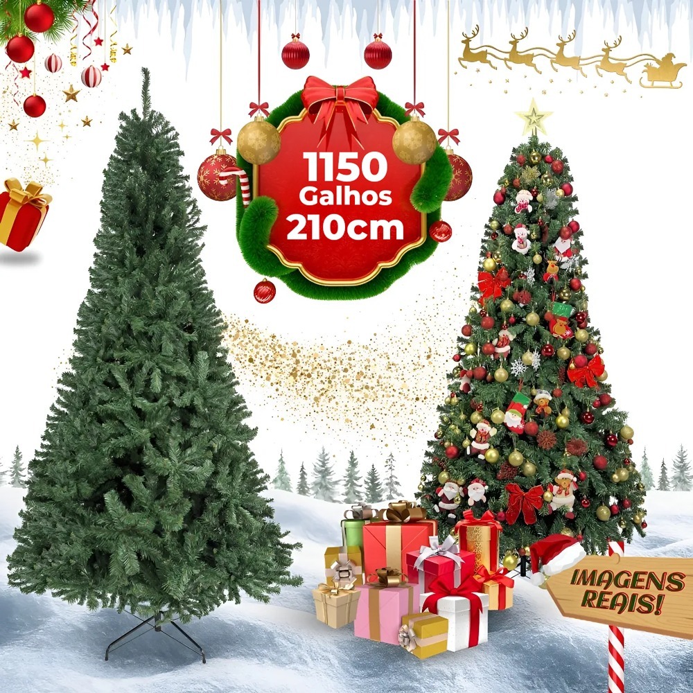 Tudo O Que Você Precisa Saber Sobre Árvore De Natal: Guias, Dicas E Ideias Arvore De Natal 210Cm Com 1150 Galhos