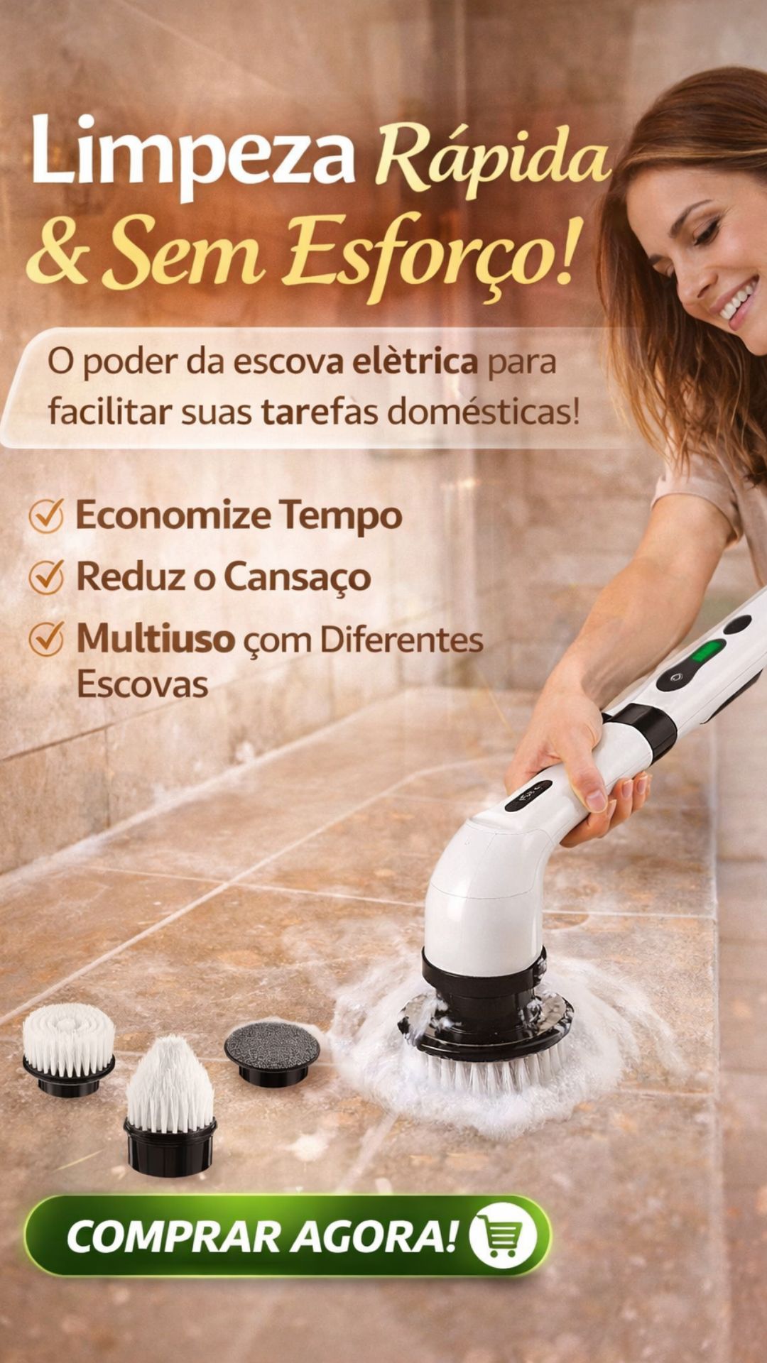 escova de limpeza ajustável, escova 7 em 1, escova eletrica de limpeza, escova de limpeza eletrica, escova de limpeza