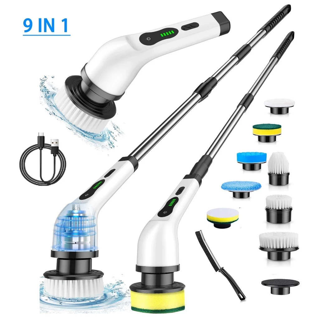 Escova Elétrica De Limpeza Multifuncional