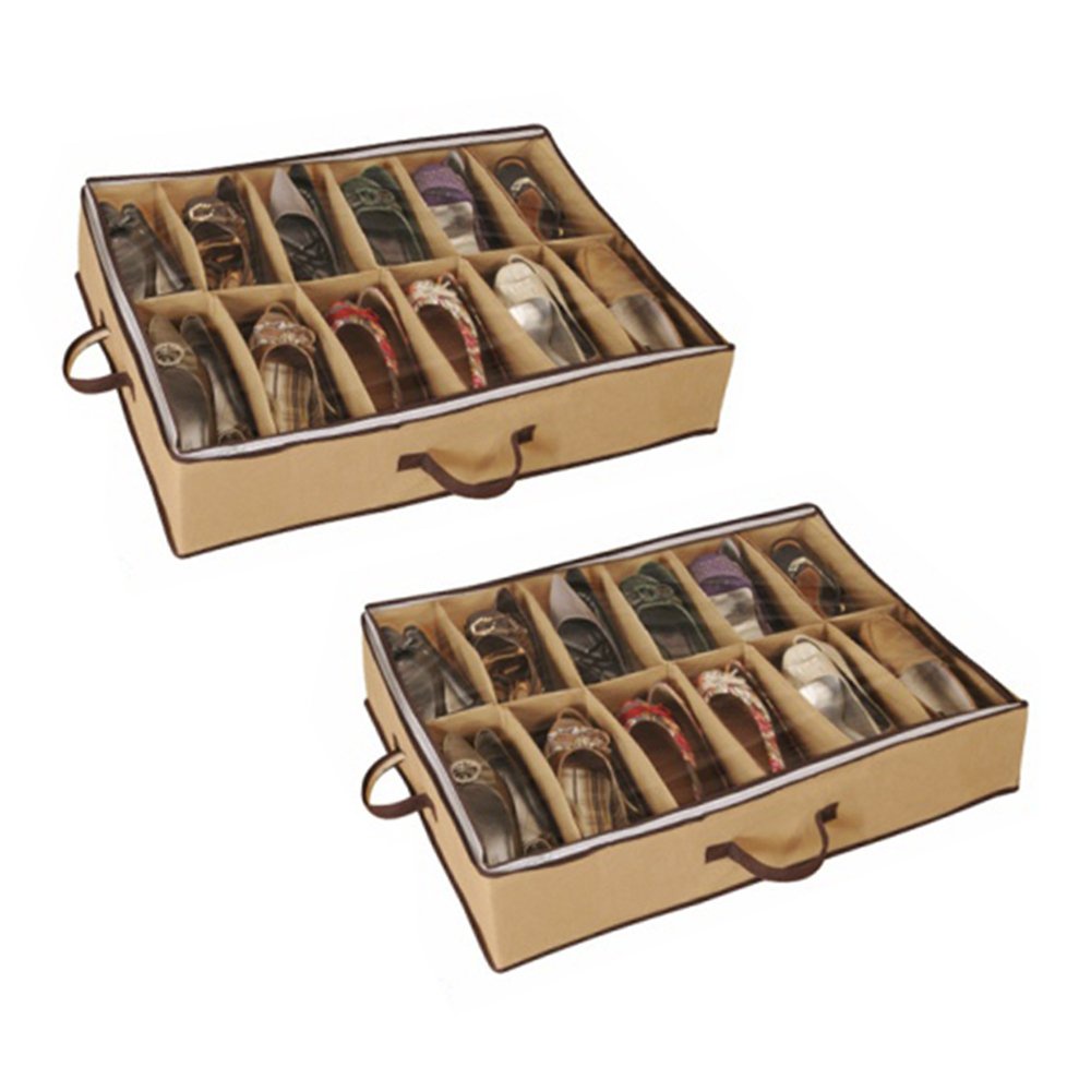 Sapateira Organizadora Kit 2 Sapateiras Flexível Tnt Visor Cristal