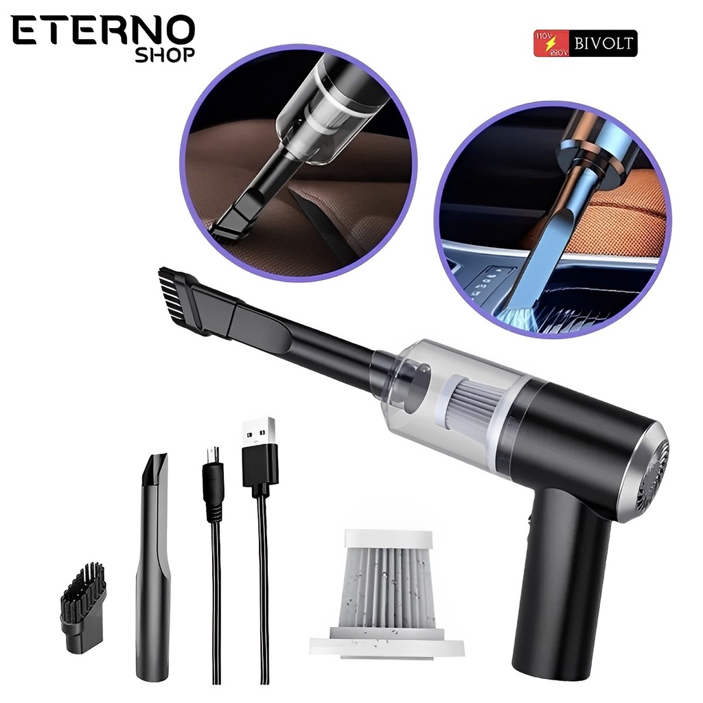 Mini Aspirador Pó Usb 3 Em 1 Portátil