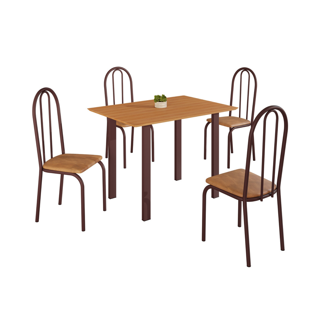 Conjunto Sala De Jantar Mila 4 Cad