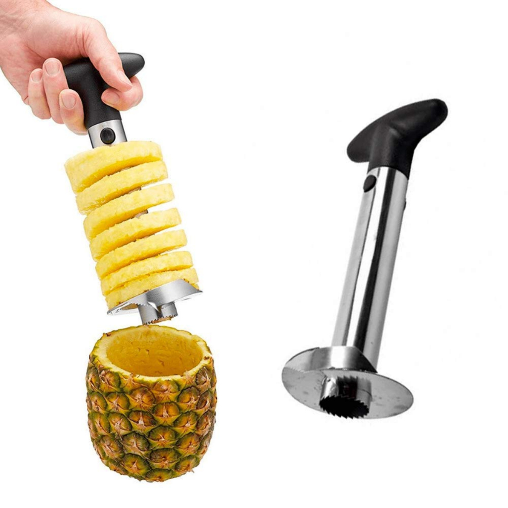 Cortador De Abacaxi Em Aço Inox 2 Em 1