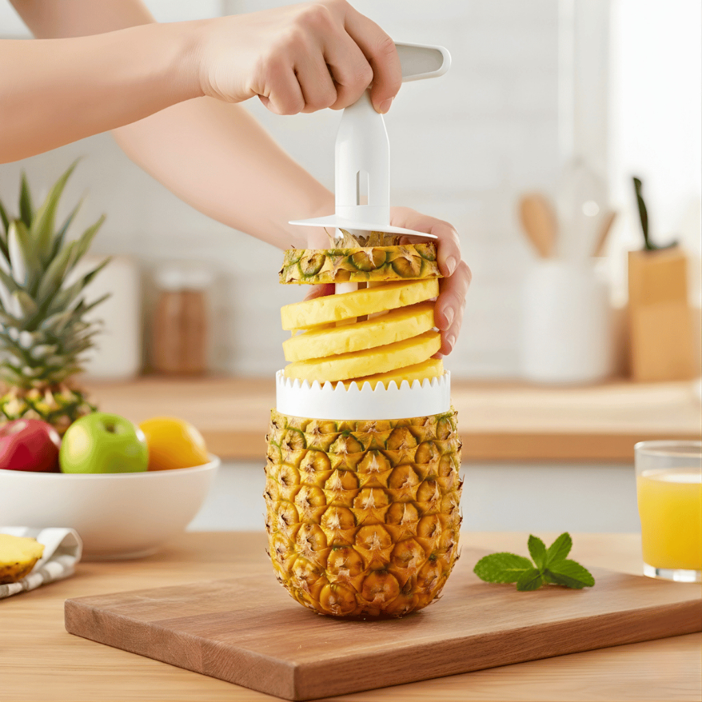 Descascador E Fatiador De Abacaxi