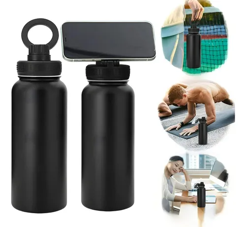 Garrafa Térmica Isolada Vacuo 950Ml Suporte Celular