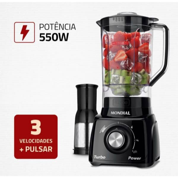 Liquidificador Turbo Power 550W