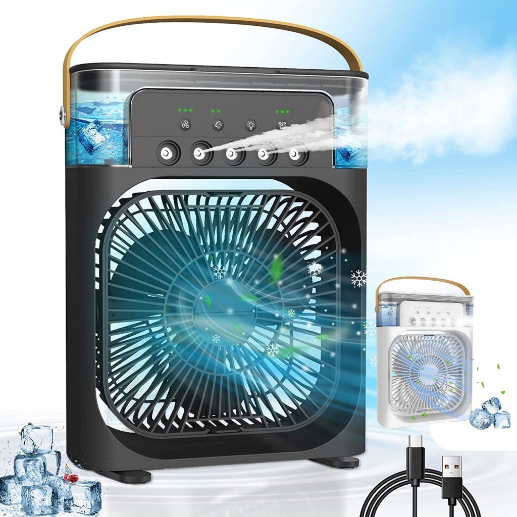 Mini Ar Condicionado Climatizador Umidificador Ventilador Portátil