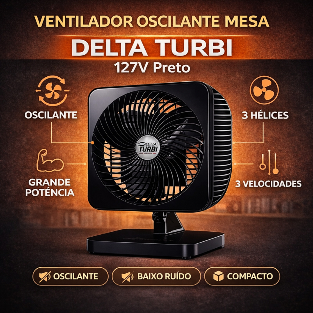 Ventilador De Mesa Oscilante